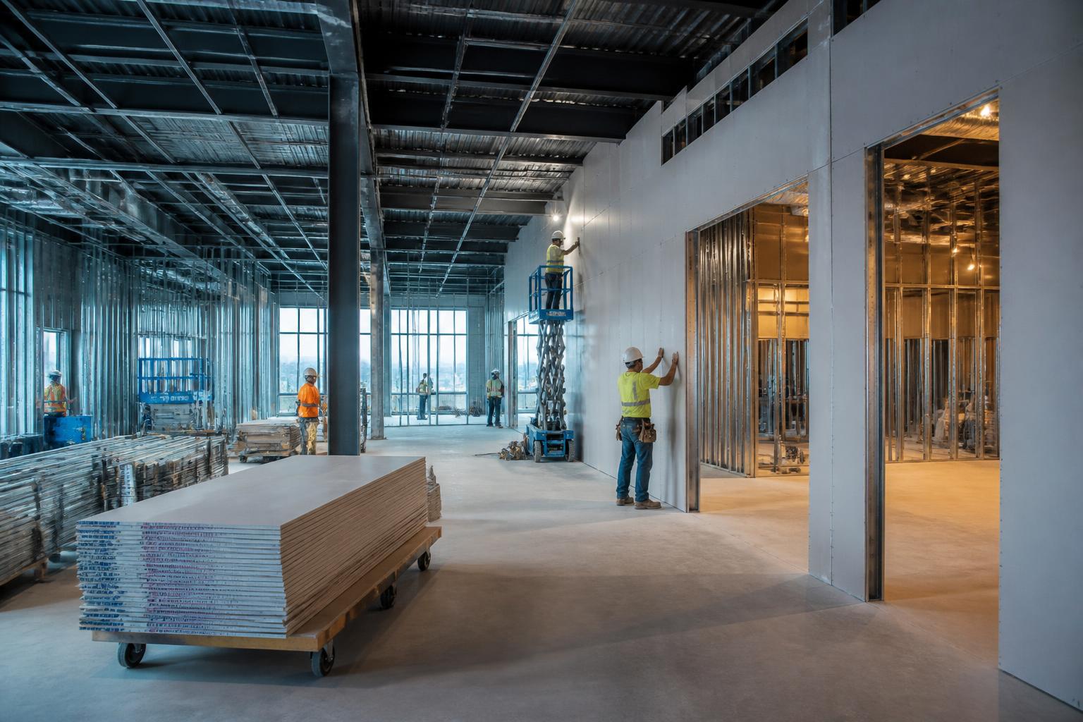 Metal stud + drywall