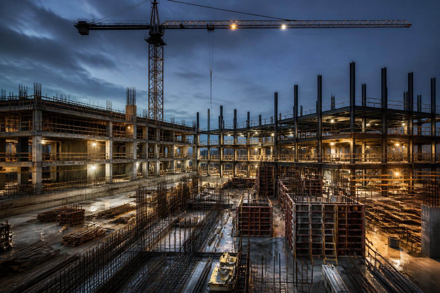 Structure tops out
