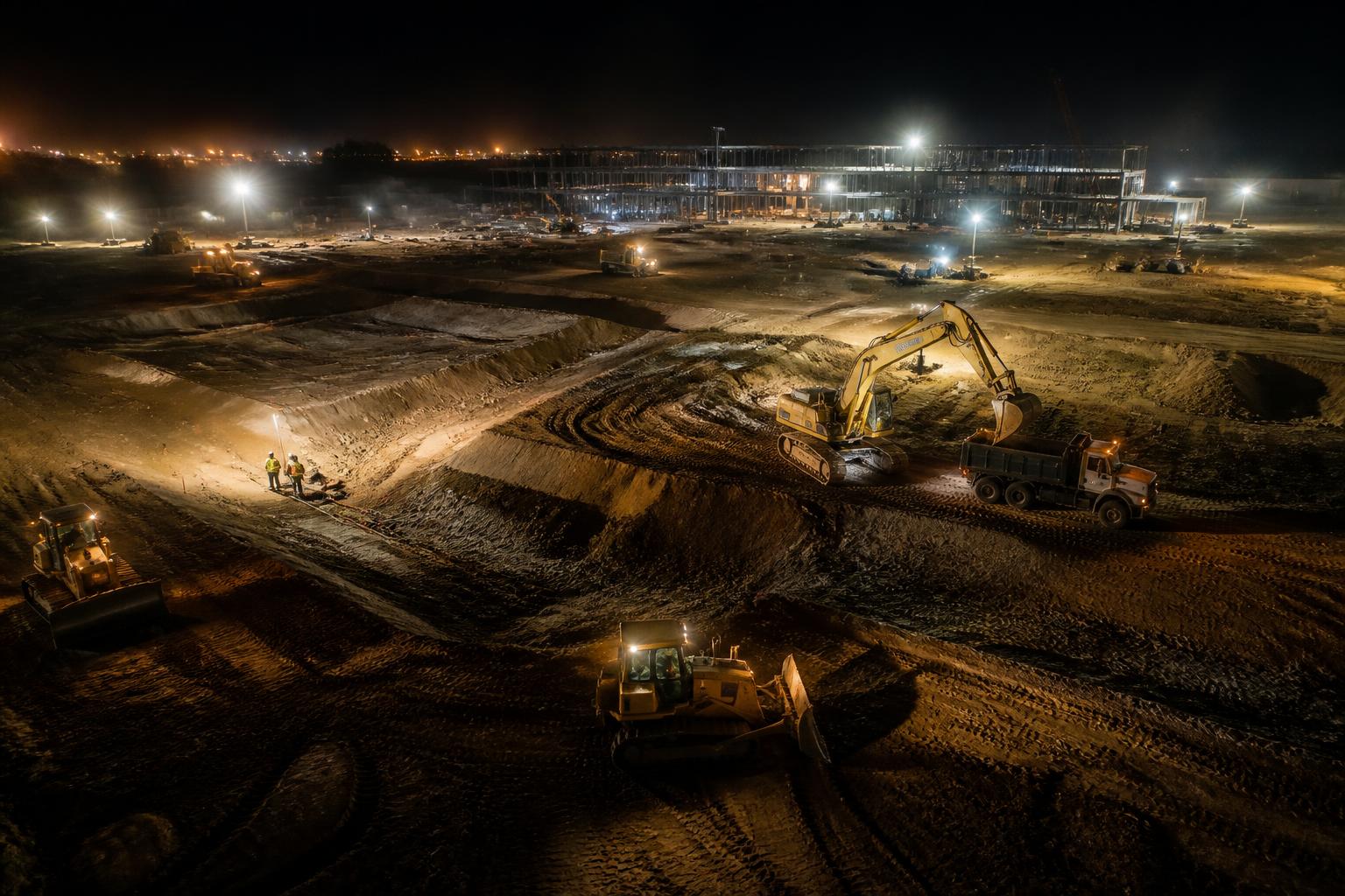 Sitework crew at work